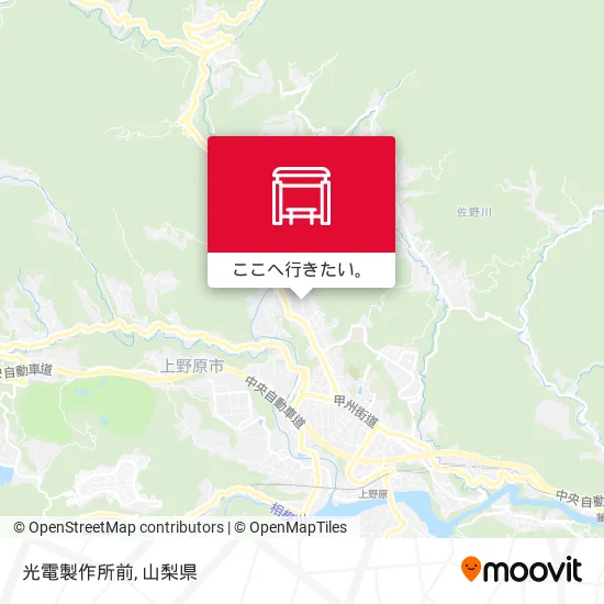 光電製作所前地図