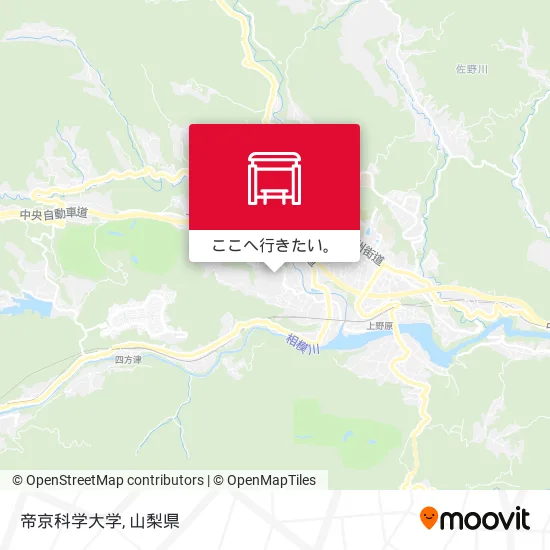 帝京科学大学地図