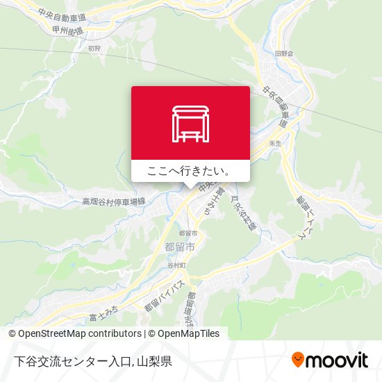下谷交流センター入口地図