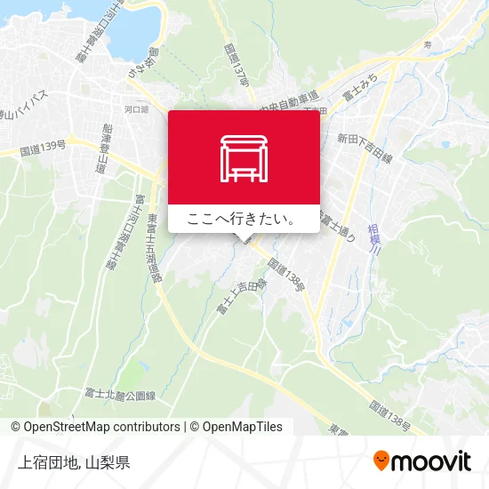 上宿団地地図