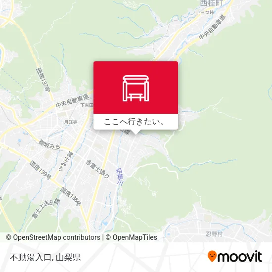 不動湯入口地図