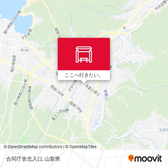 合同庁舎北入口地図