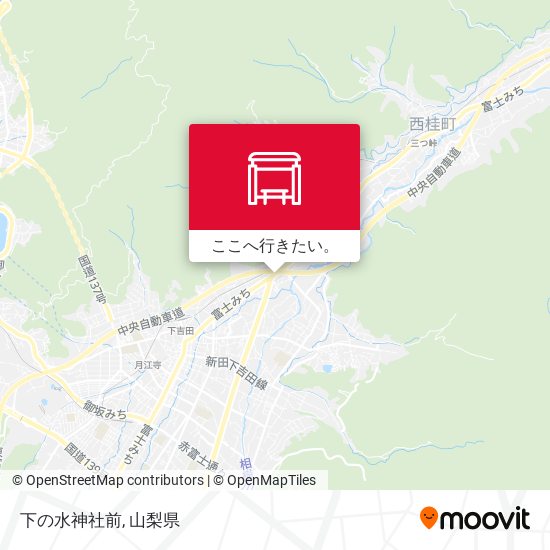 下の水神社前地図