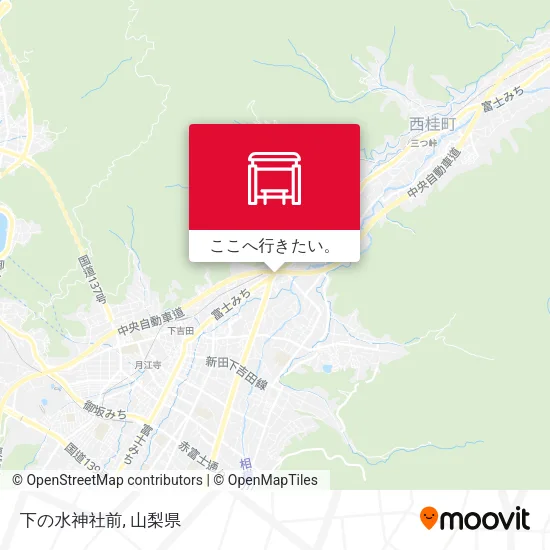 下の水神社前地図