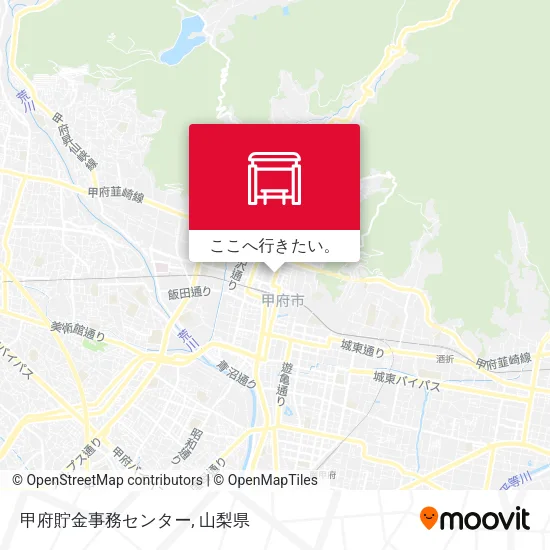 甲府貯金事務センター地図