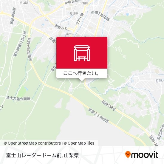 富士山レーダードーム前地図