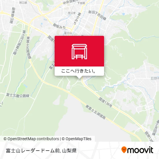 富士山レーダードーム前地図