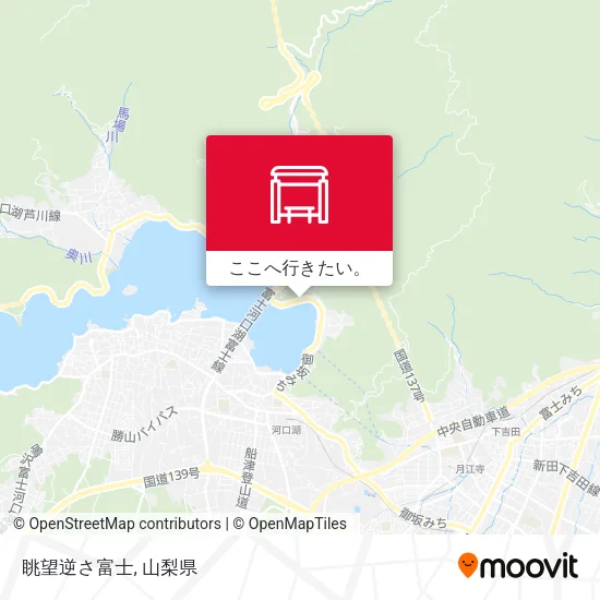 眺望逆さ富士地図