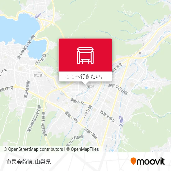 市民会館前地図