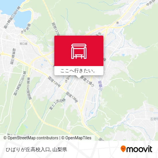 ひばりが丘高校入口地図
