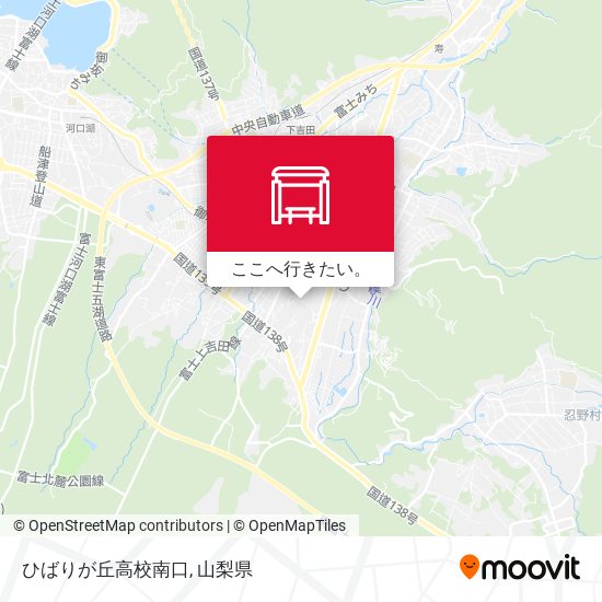 ひばりが丘高校南口地図