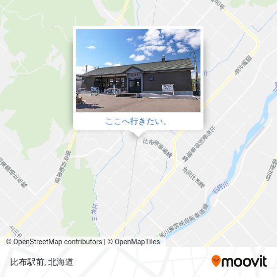 比布駅前地図