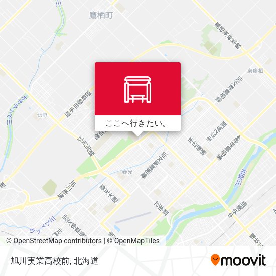 旭川実業高校前地図
