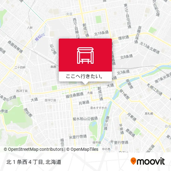 北１条西４丁目地図