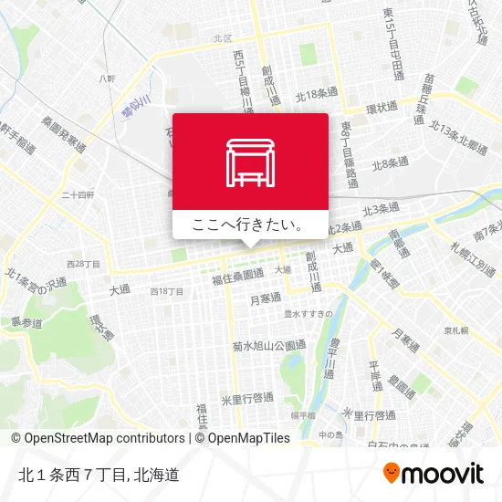北１条西７丁目地図