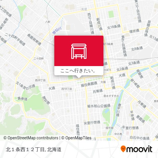 北１条西１２丁目地図