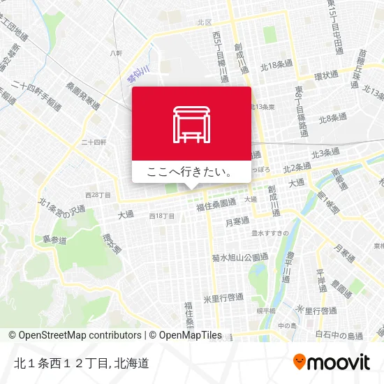 北１条西１２丁目地図