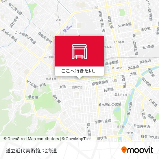 道立近代美術館地図