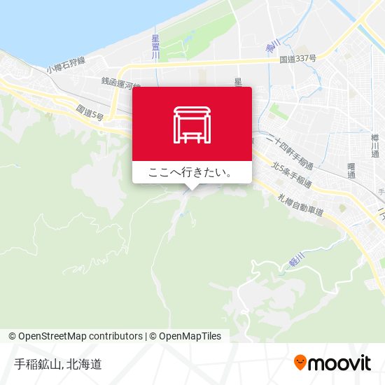 手稲鉱山地図