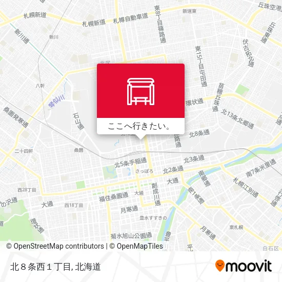 北８条西１丁目地図