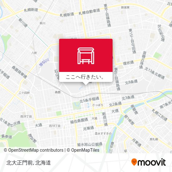 北大正門前地図