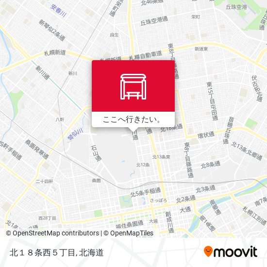 北１８条西５丁目地図
