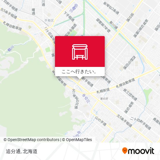 追分通地図