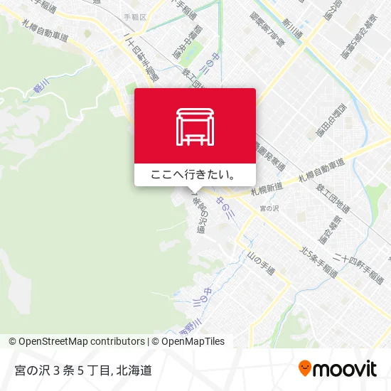 宮の沢３条５丁目地図