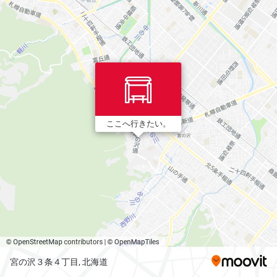 宮の沢３条４丁目地図