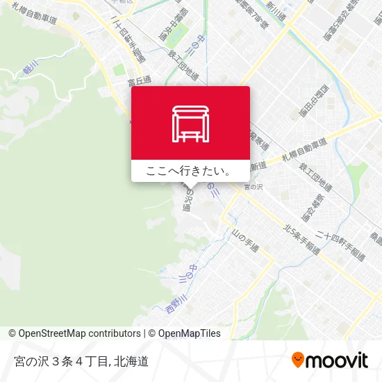 宮の沢３条４丁目地図