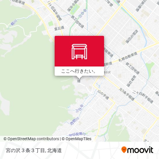 宮の沢３条３丁目地図