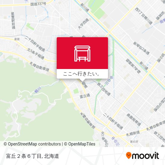 富丘２条６丁目地図