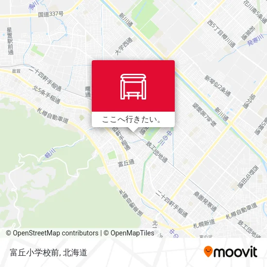 富丘小学校前地図