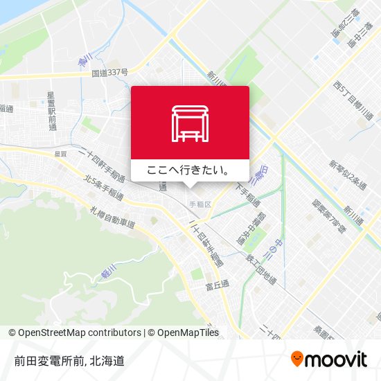 前田変電所前地図