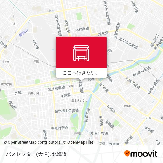 バスセンター(大通)地図