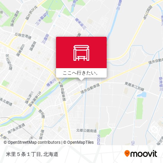 米里５条１丁目地図