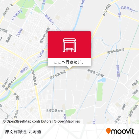 厚別幹線通地図