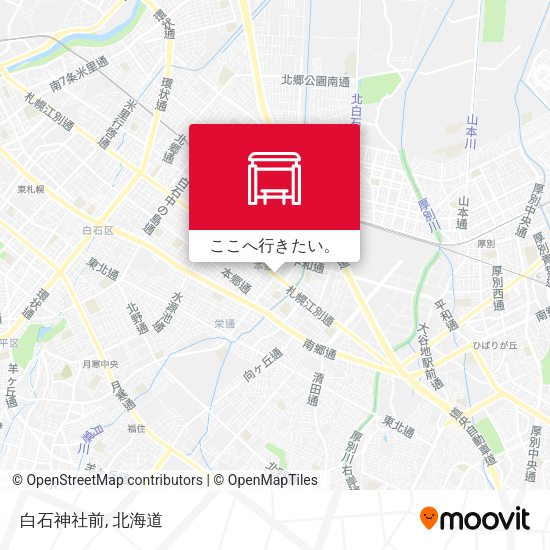 白石神社前地図