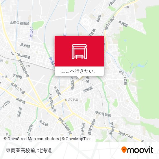 東商業高校前地図