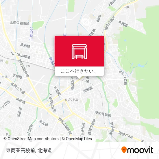 東商業高校前地図