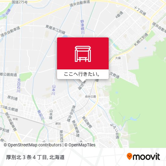 厚別北３条４丁目地図