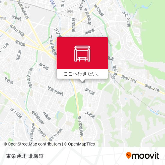東栄通北地図
