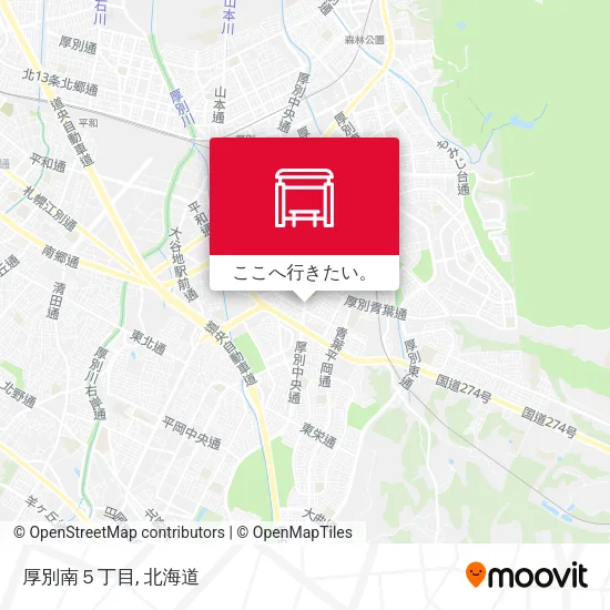 厚別南５丁目地図