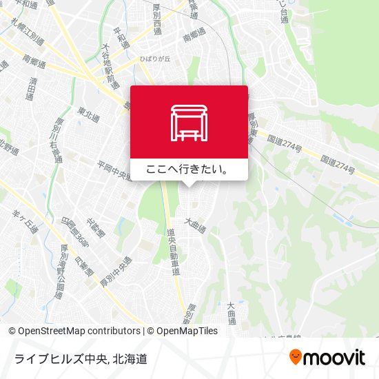 ライブヒルズ中央地図