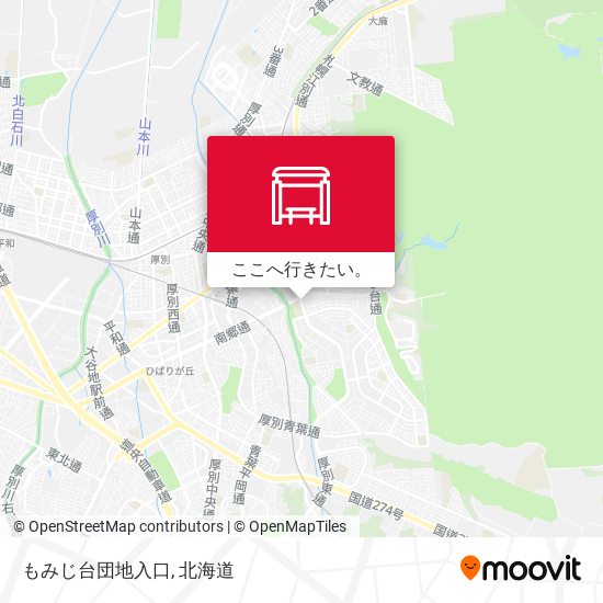 もみじ台団地入口地図