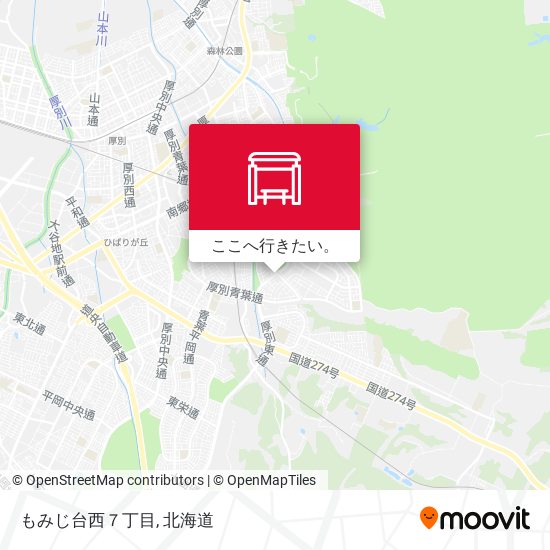 もみじ台西７丁目地図