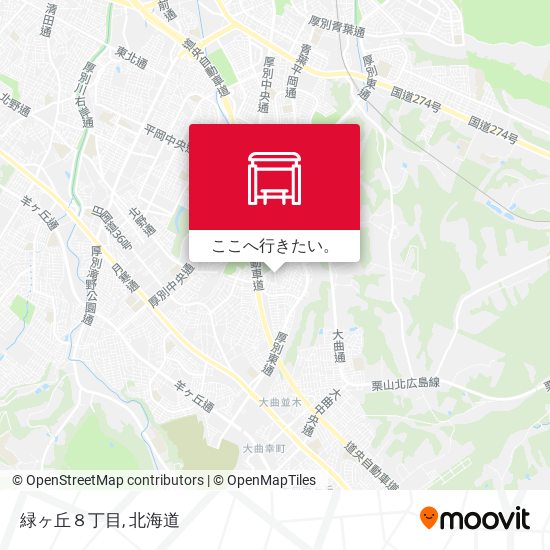 緑ヶ丘８丁目地図