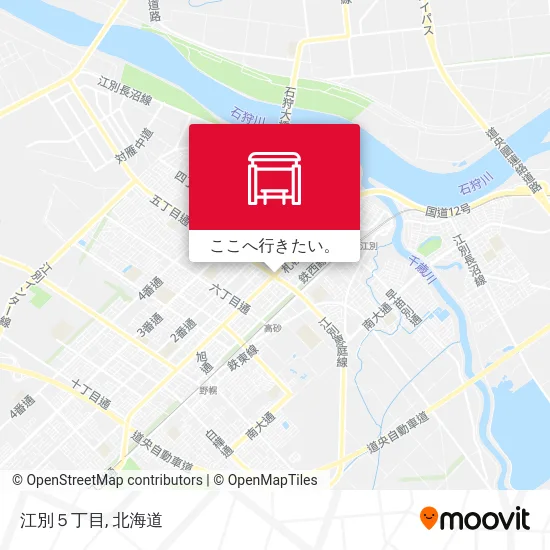 江別５丁目地図