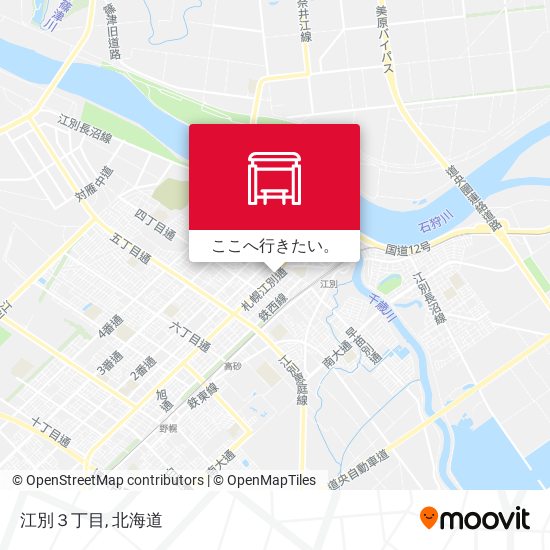 江別３丁目地図