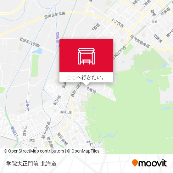 学院大正門前地図